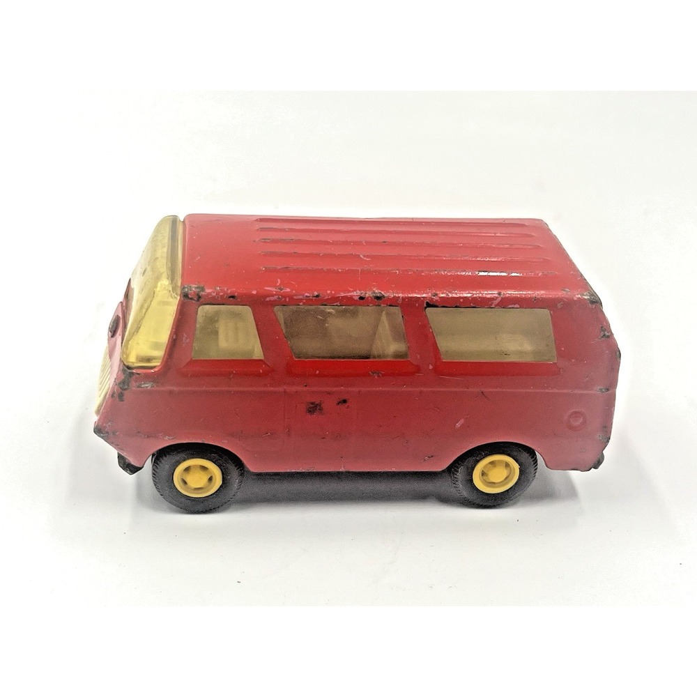 Vintage‎ 1970s Small Red Tonka Van Pressed Steel Toy #55360 - Made in USA